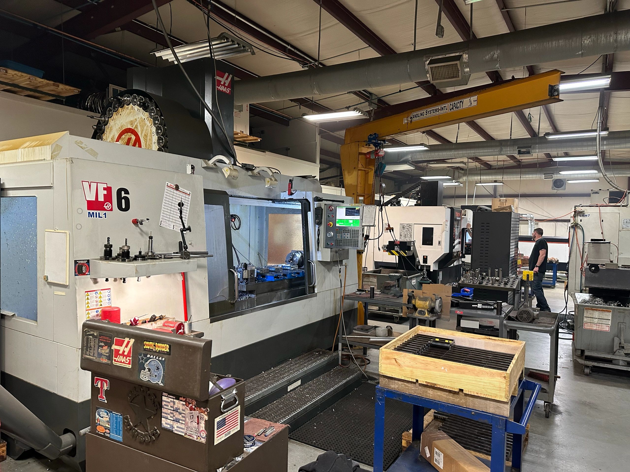 PMR Aerospace CNC machinery on the shop floor